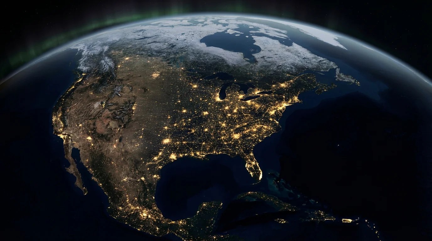 Kartenübersicht der 16 WM-2026-Stadien in den USA, Mexiko und Kanada